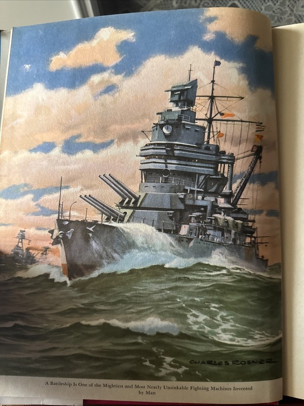 World War II era "Fighting Ships of the USA" book by Comander V. Blakeslee 1943 gallery