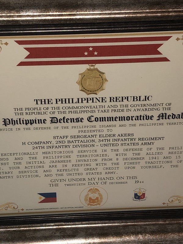 PHILIPPINE DEFENSE COMMEMORATIVE CERTIFICATE [WW2] ~ Type 1 Free Custom Printing gallery