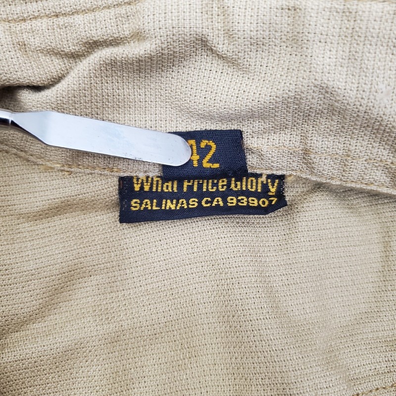 What Price Glory Men's 42 Military Reproduction WWII Light Brown 100% Cotton gallery