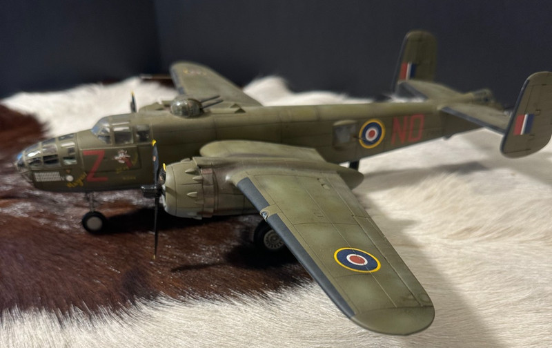 Revell 1:48 WW-II B-25 Mitchell Tactical Bomber/Pro Built- British Markings gallery