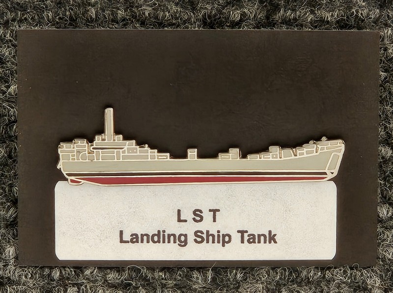 US Navy LST - Landing Ship Tank Enamel Lapel Pin - Gator Navy gallery