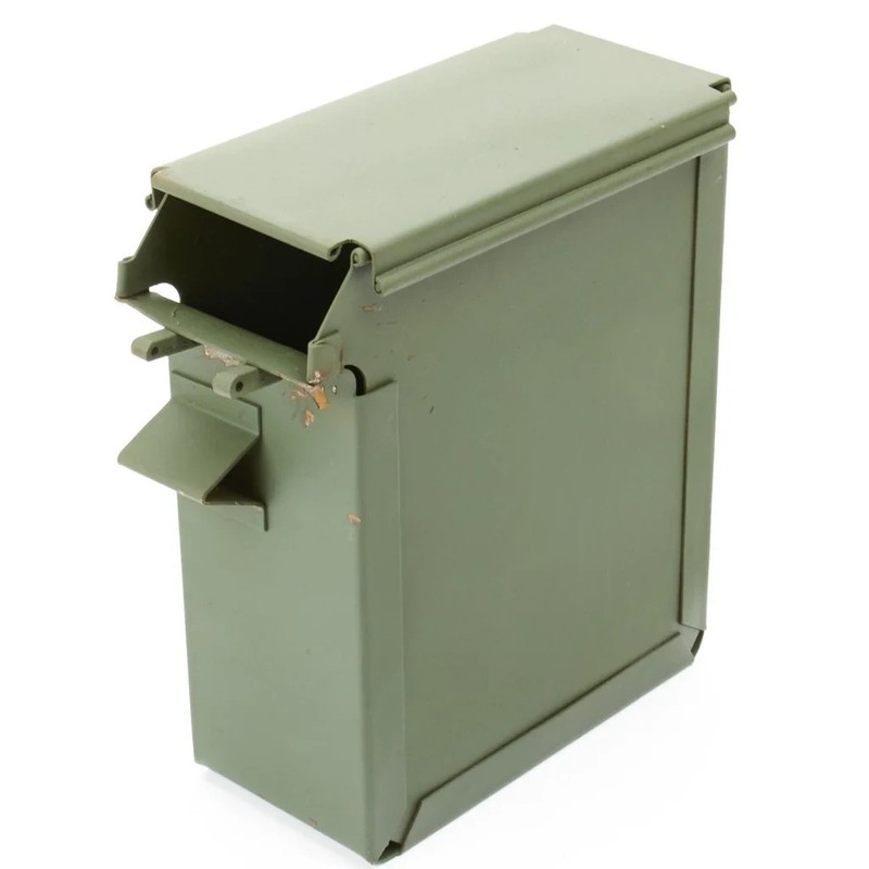 US WWII Browning M1919A4 .30 Cal Feed Tray 250 Round Ammo Box