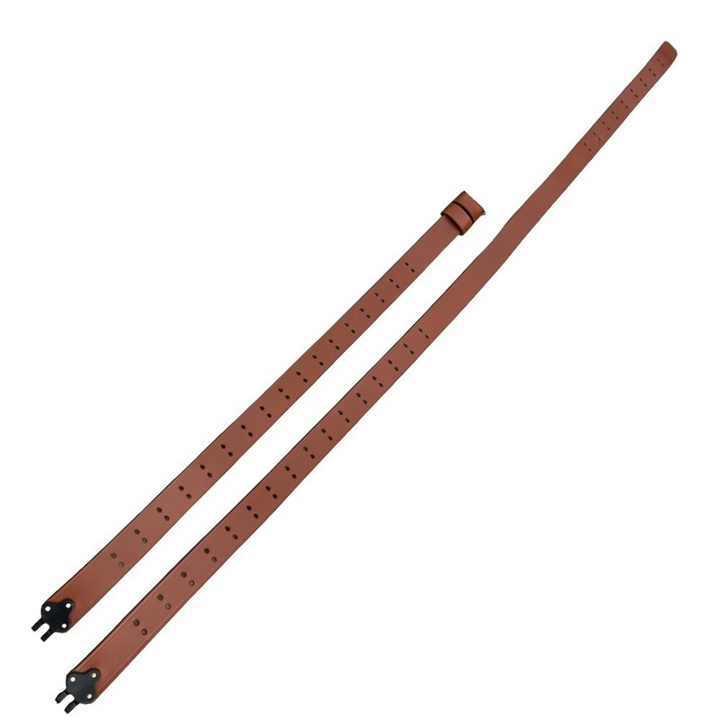 US WWII 1907 Pattern M1 Garand Leather Sling Steel Fitting BROWN COLOR gallery