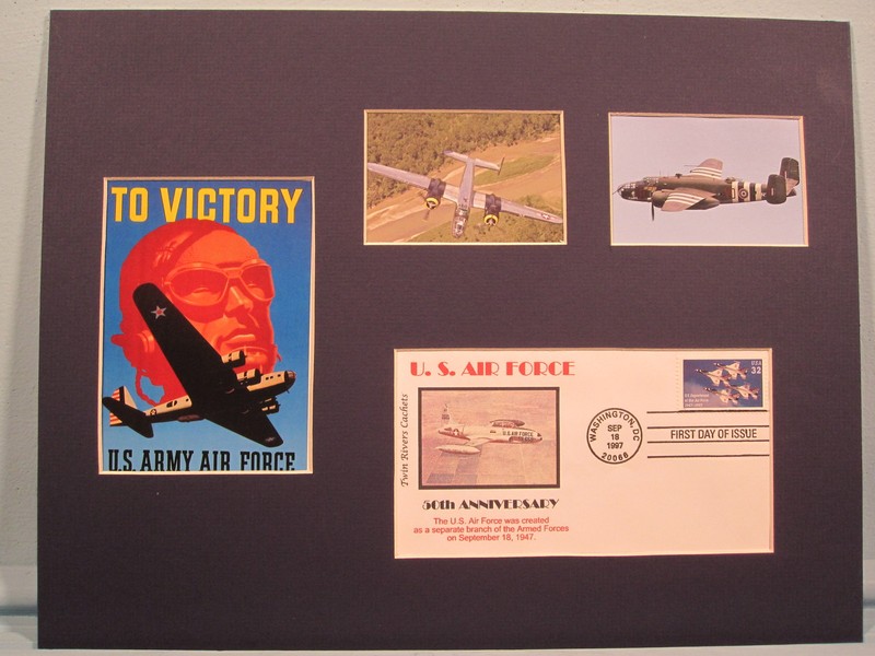 Honoring the US Air Force & the B-25 Mitchell Bomber & First Day Cover