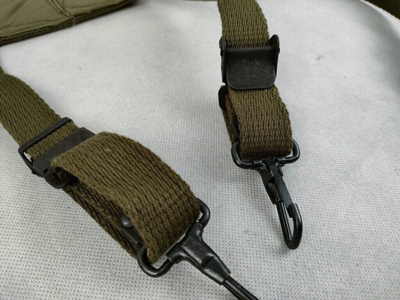 WW2 US ARMY VIETNAM WAR M1956 FIELD EQUIPMENT H SUSPENDERS SHOULDER STRAPS gallery