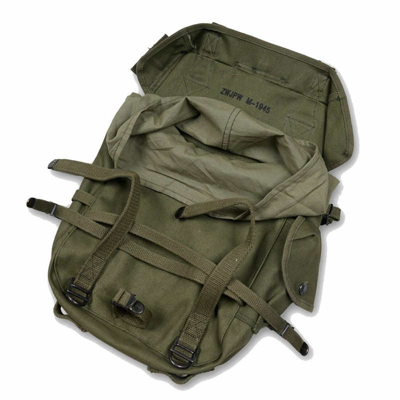 Vietnam War US Army M1945 Backpack Knapsack Haversack Upper Pack Strap Belt Set gallery