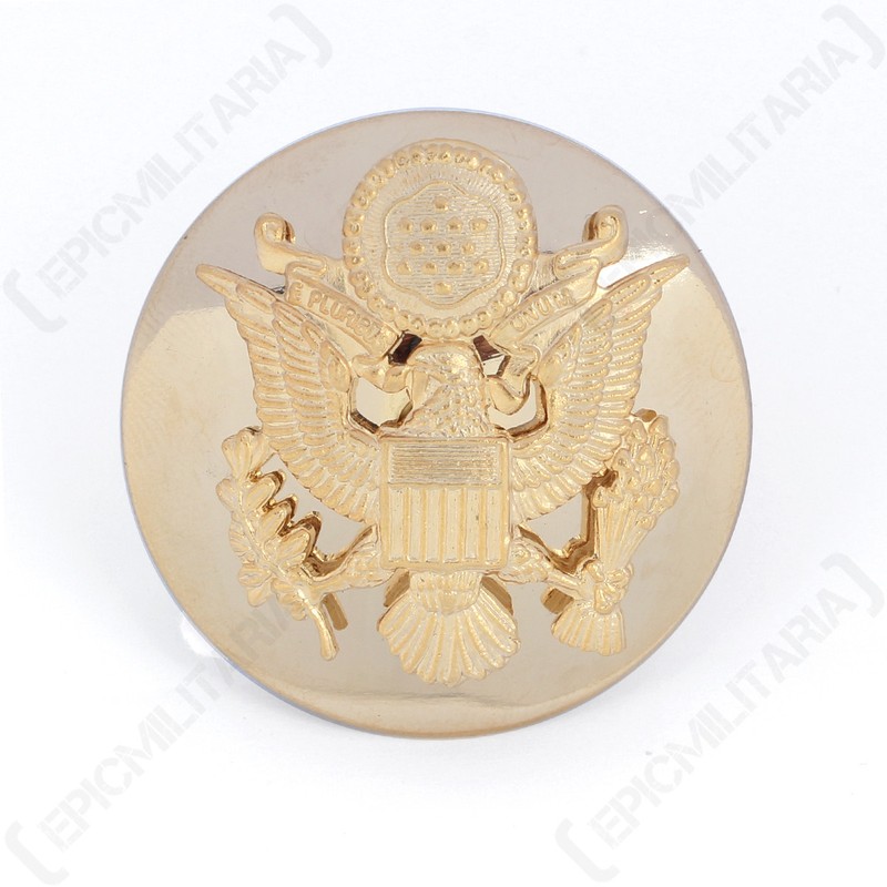 US ARMY ENLISTED MAN VISOR CAP BADGE – WW2 REPRO