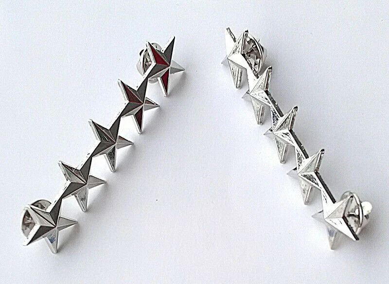 WW2 US MILITARY ARMY 5 STAR GENERAL RANK BADGE PIN AIR FORCE INSIGNIA