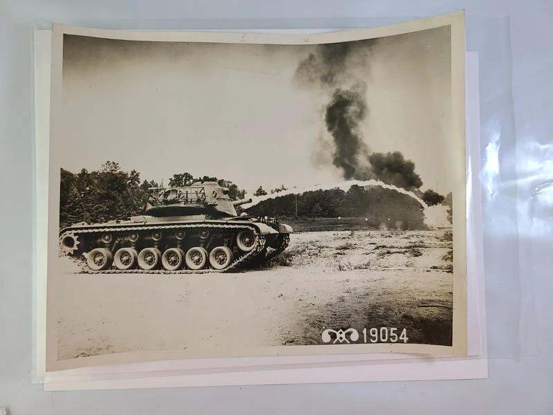 ~ Flame Throwing Tank In Action ~ 8x10 Photo WWII Era? Ft. Benning, Have a Look
