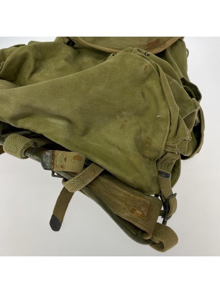 US ARMY WWII Backpack 1941 Vintage Military Khaki Used gallery