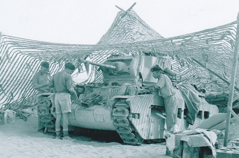 WW II – USA Photo — British Matilda Tank – North Africa