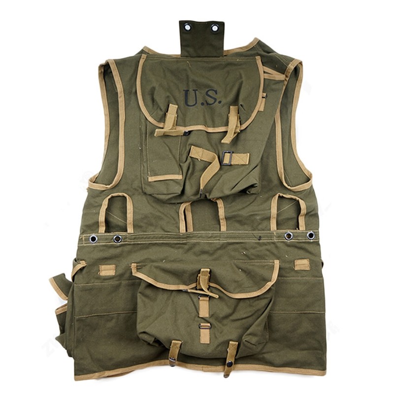 WW2 US ARMY D- DAY ASSUAULT VEST ARMY GREEN REPLICA gallery