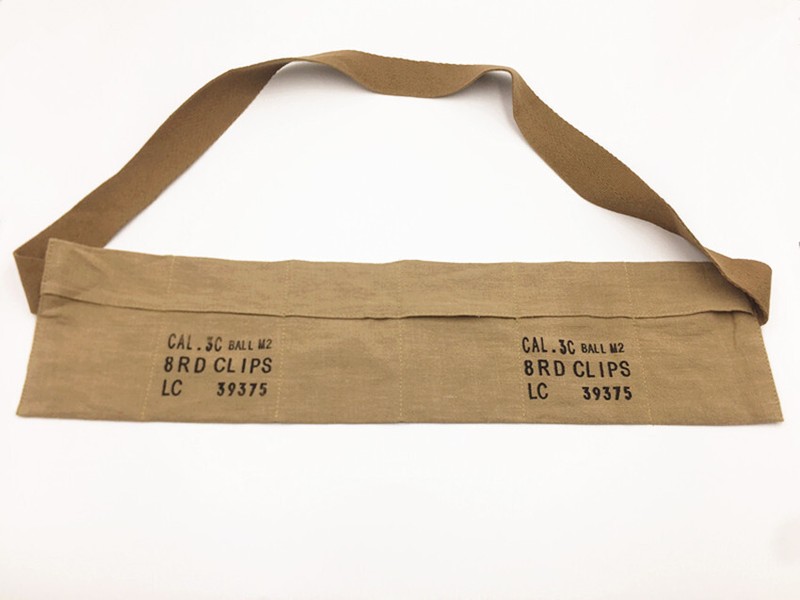 WWII WW2 US Army Portable Ammo Pouch Magazine Pouch CAL.30 BALL M2 8RD CLIPS LC gallery