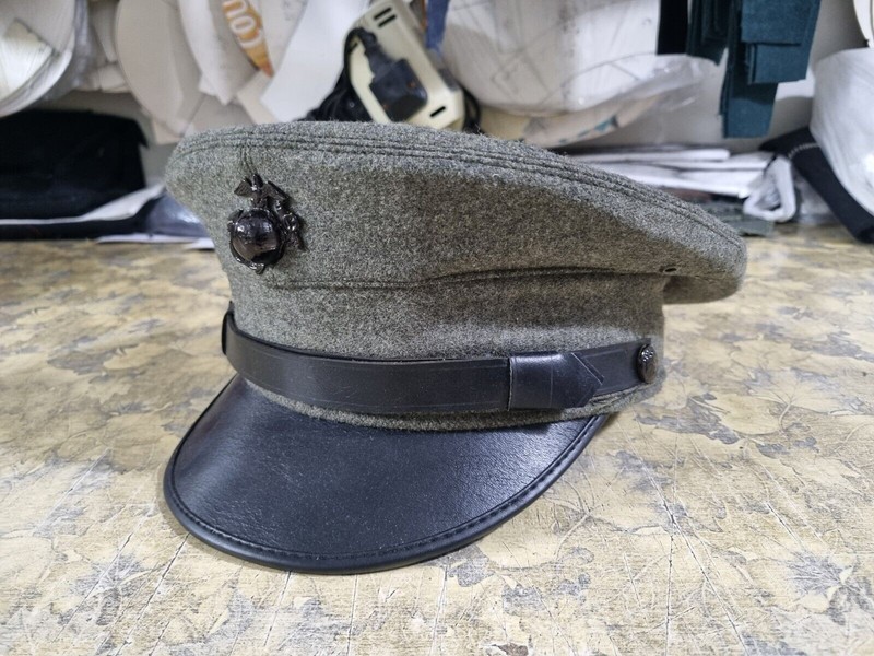 USA Militaria Cap - Military US USMC Marines Army Officers Dress Cap Hat gallery