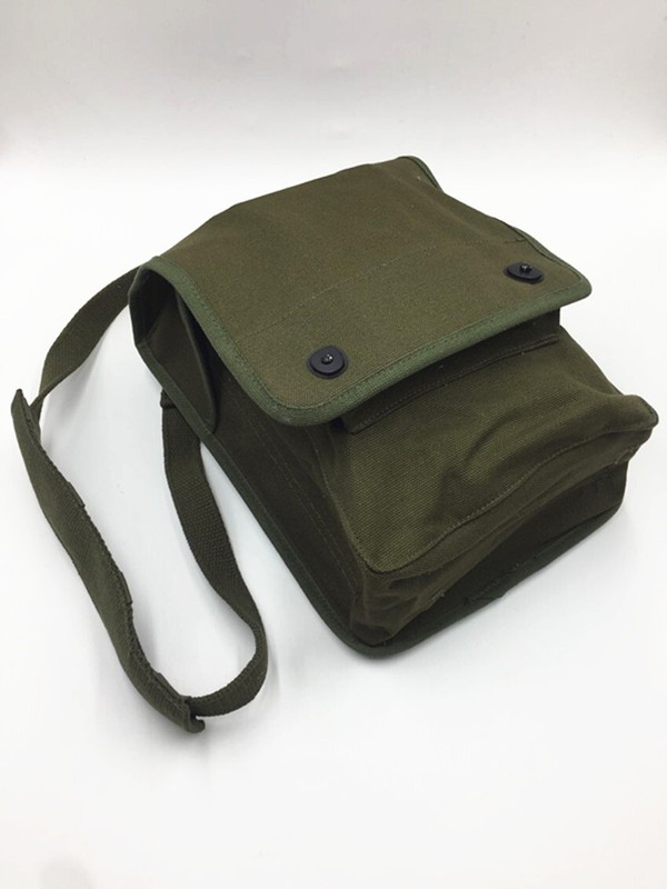 WW2 Army Canvas Map Bag Militaire Map Pack Sundries bag army green