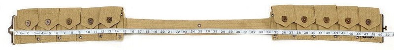 WW2 US M1 Garand M1923 Cartridge Belt Khaki Dated 1942 will fit up to 49" waist gallery