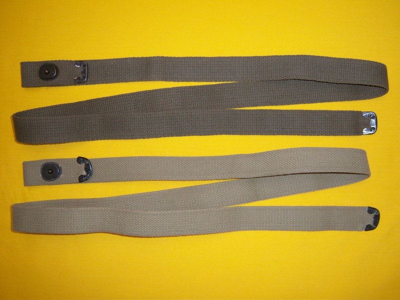 1943-45 STYLE US / USMC M1 CARBINE TAN KHAKI & OD GREEN RIFLE SLINGS REPLICA NOS gallery