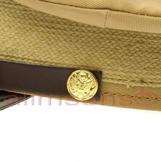 U.S. WWII Officer Visor Air force Crusher Cap in Summer Issue Khaki gallery