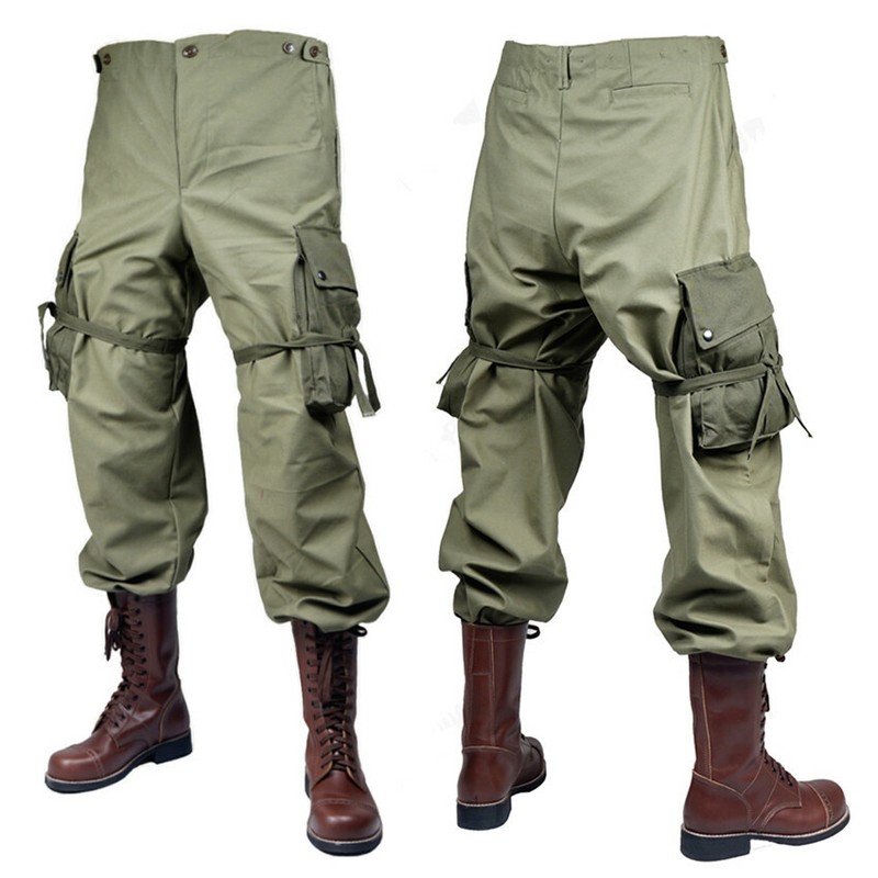 WW2 US MILITARY ARMY GREEN M43 PANTS TROUSERS（no shoes）
