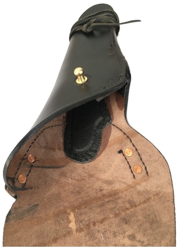 U.S. WWII M1911 .45cal Black Leather Hip Colt Holster Embossed US-Black gallery
