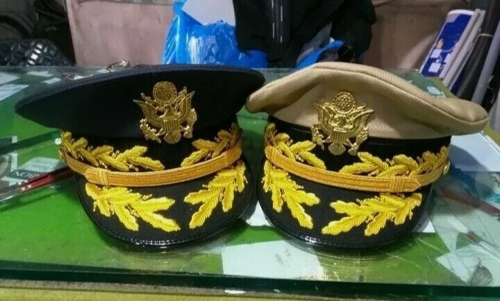 USA Hat Cap Kepi – Set of two ww1 US army general hats Caps