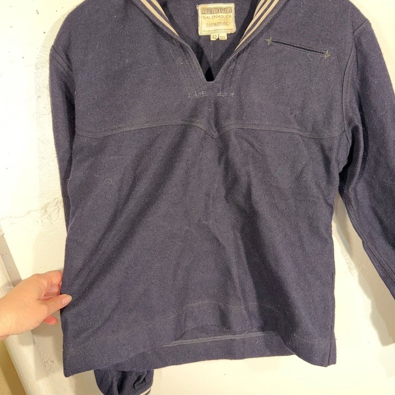 What Price Glory WWII US Navy Wool Sailor Pullover Jumper Size 42 Reproduction gallery