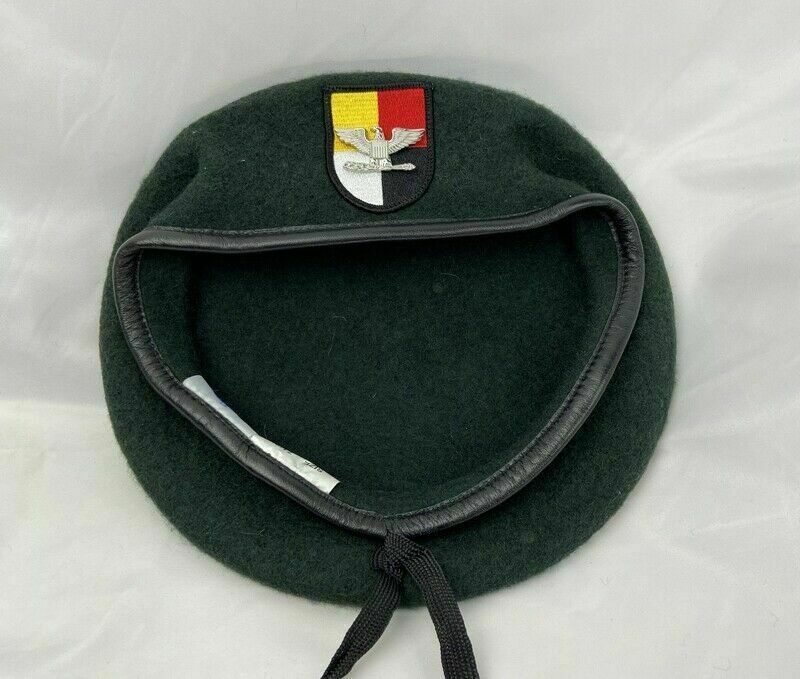7-3/8 US ARMY 3TH SPECIAL FORCES GROUP BLACKISH GREEN COLOUR COLONEL BERET CAP