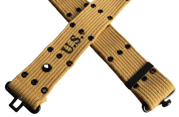 M1936 Webbing Canvas Pistol Belt with M1911 Colt Holster and .45 Magazine Pouch gallery