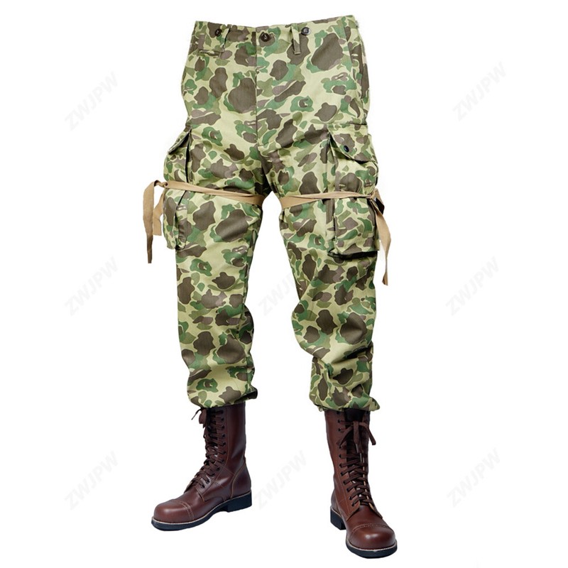 WW2 US ARMY M42 PACIFIC CAMOUFLAGE Duck Hunter Camouflage PANTS TROUSERS 30R gallery