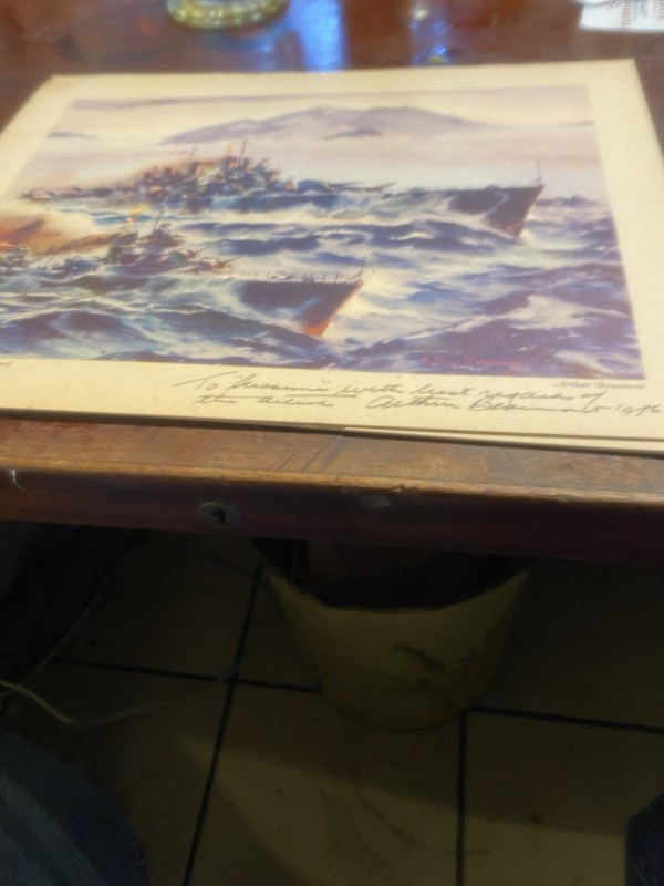 Task Force ( U S S Cleveland. ) By Arthur Beaumont Signed $175 gallery