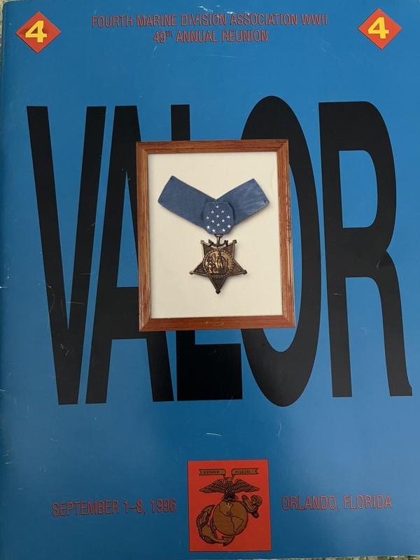 VALOR USMC September 1996 Fourth Marine Division WWII 49th Reunion