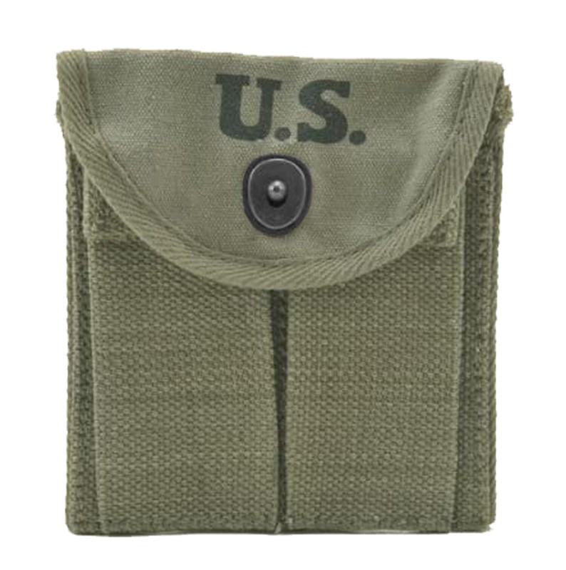 2 Pack U.S. WWII M1 Carbine Rifle Buttstock Bullet Magazine Pouch WW2 Ammo Pouch