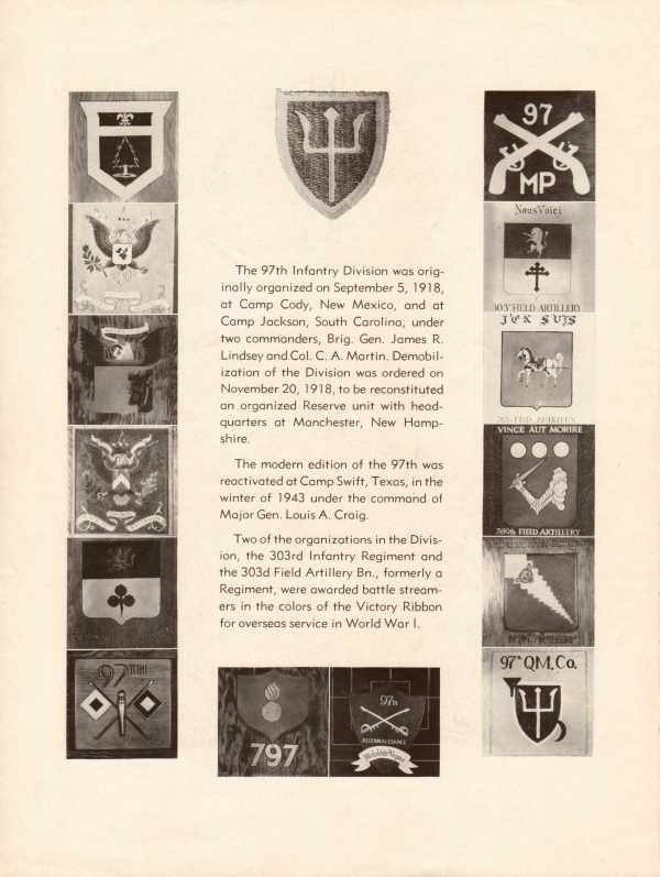 *CD File The Trident 97th Infantry Division - Pre-deployment Unit History gallery