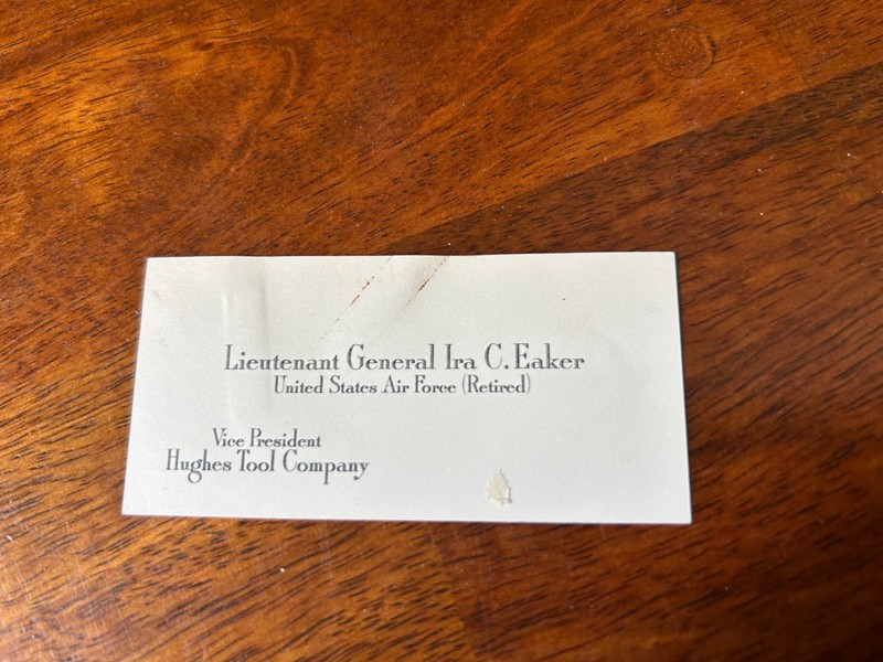 HAP ARNOLD **SIGNED** HOWARD HUGHES IRA EAKER US ARMY AIR CORPS WWII - RARE !! gallery