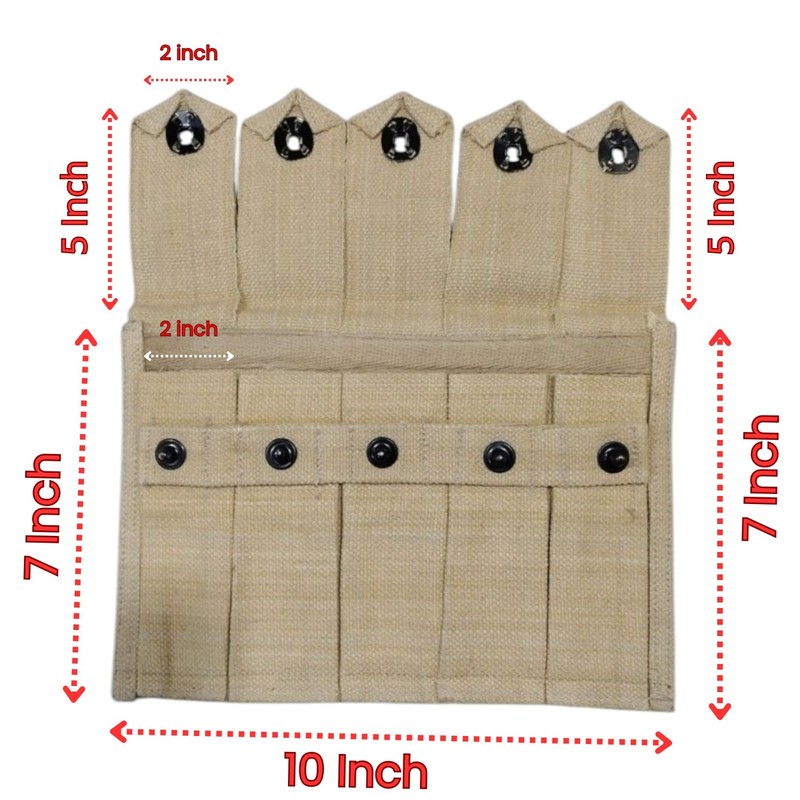 U.S USGI WWII 5 Pocket Canvas Pouch with M1903 Thompson SMG Kerr Pattern Sling gallery