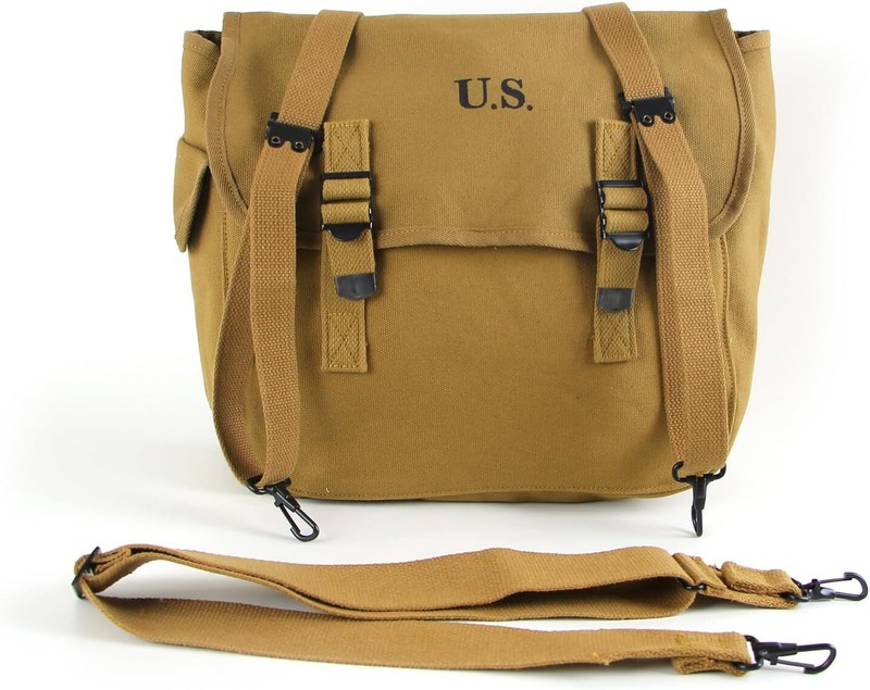 US WW2 M36 Musette Field Bag 100% Cotton Canvas gallery