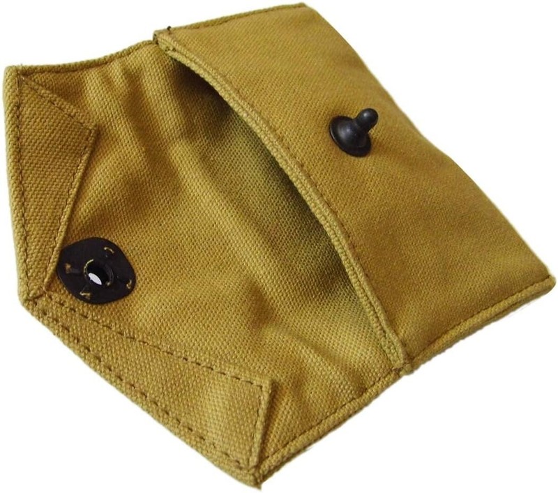 Authentic WW2 US Army M1943 Khaki Cotton Belt Webbing with WWII First Aid Pouch gallery