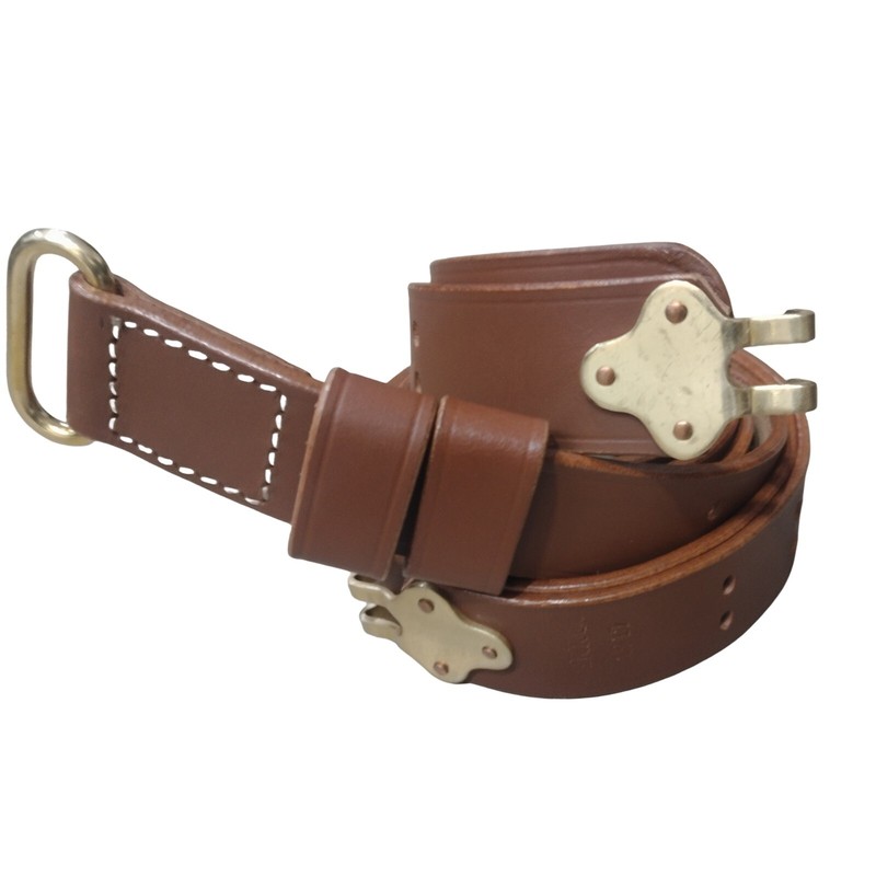 WWII US M1 GARAND SLING SLING RIFLE M1907 SLING LEATHER CARRY SLING COPPER gallery