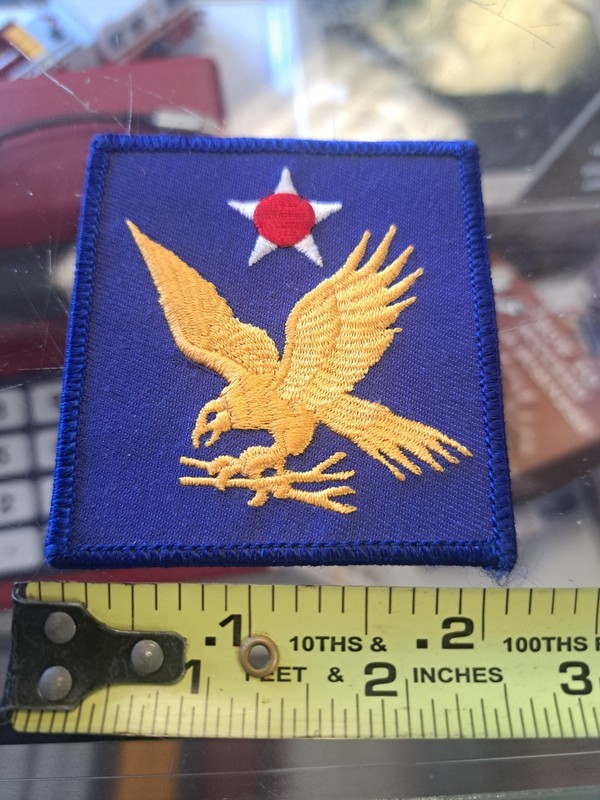 USAF/USAAF 2.5" Patch 2nd Air Force Corps US WWII 2 AF Square Iron On Unused NEW gallery