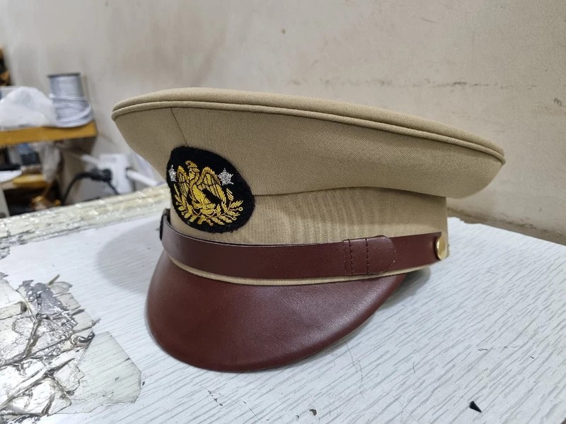 Mexican Army Military Officers Dress Visor Hat Cap All Size gallery