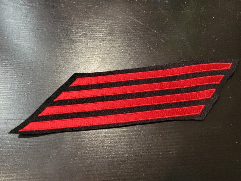 Repro 1940's-Vietnam US Navy Long Service Stripes 4 Bar 16 year 777