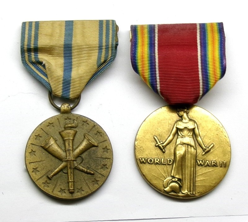 WW II Victory Medal & Armed Forces Reserve (ARMY) Medal Lot