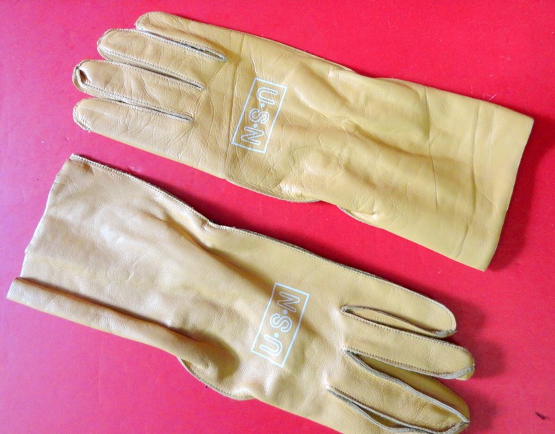 US NAVY TYPE B-3A LEATHER FLYING GLOVES- RARE XXL SIZE
