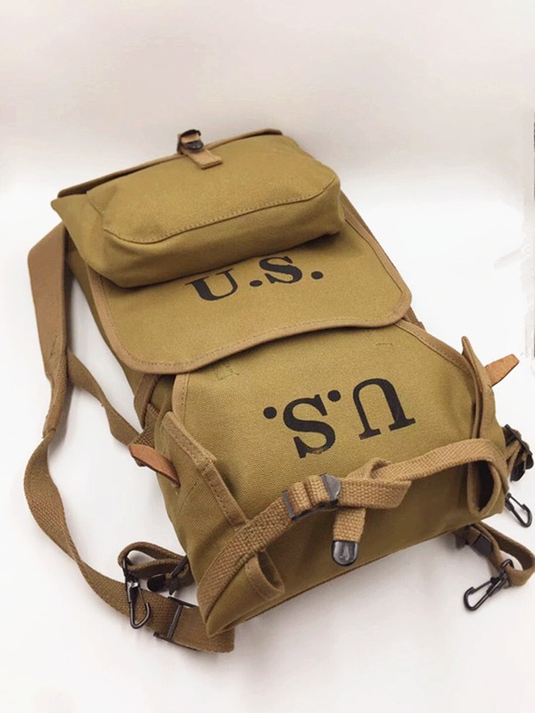 Repro WW2 US Army M1928 Knapsack Outdoor Backpack Camping Bag High Quality gallery