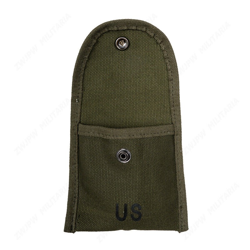 VIETNAM WAR US ARMY M1956 OLIVE CANVAS COMPASS BAG FIRST AID POUCH FIELD GEAR gallery