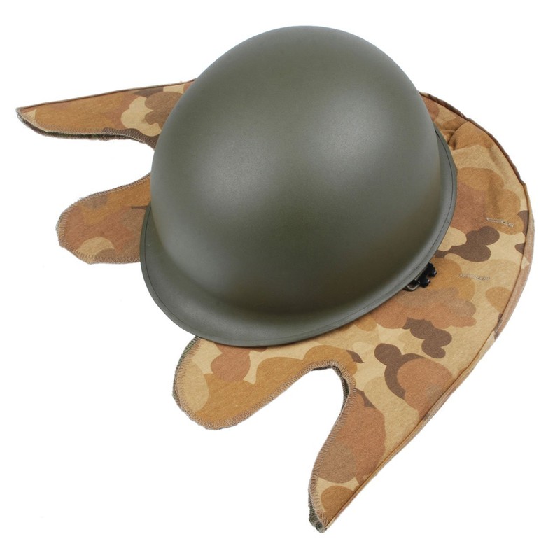 WWII US ARMY M1 HELMET+VIETNAM WAR US MILITARY REVERSIBLE MITCHEL CAMOUFLAGE gallery
