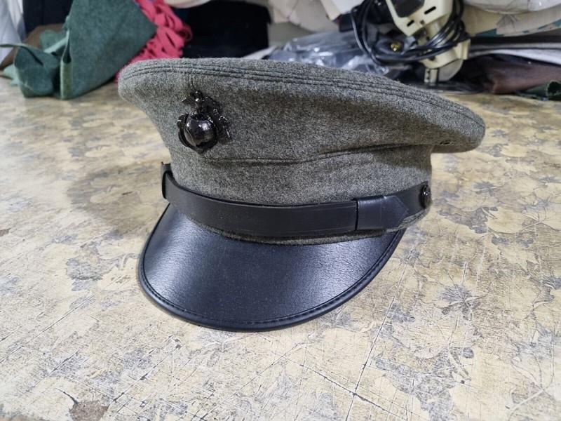 USA Militaria Cap - Military US USMC Marines Army Officers Dress Cap Hat gallery