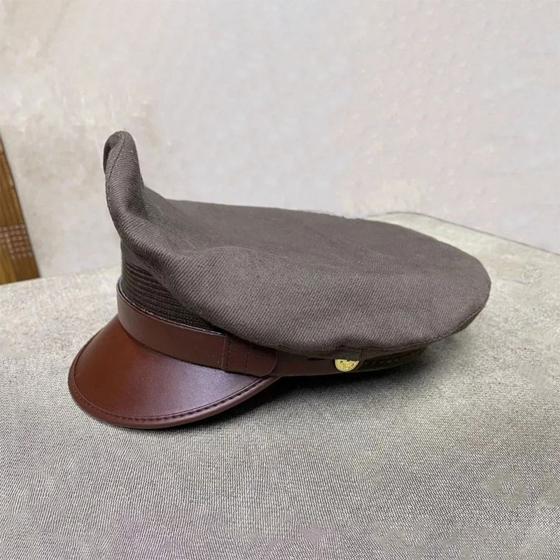 WW2 USAAF US ARMY OFFICERS UNIFORM VISOR HAT CRUSHER STYLE CAP gallery