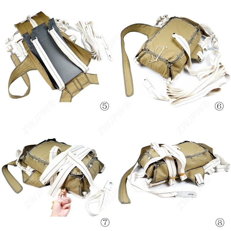WWII US Airborne Normandy T-5 Parachute Backpack Systemwith No parachute gallery