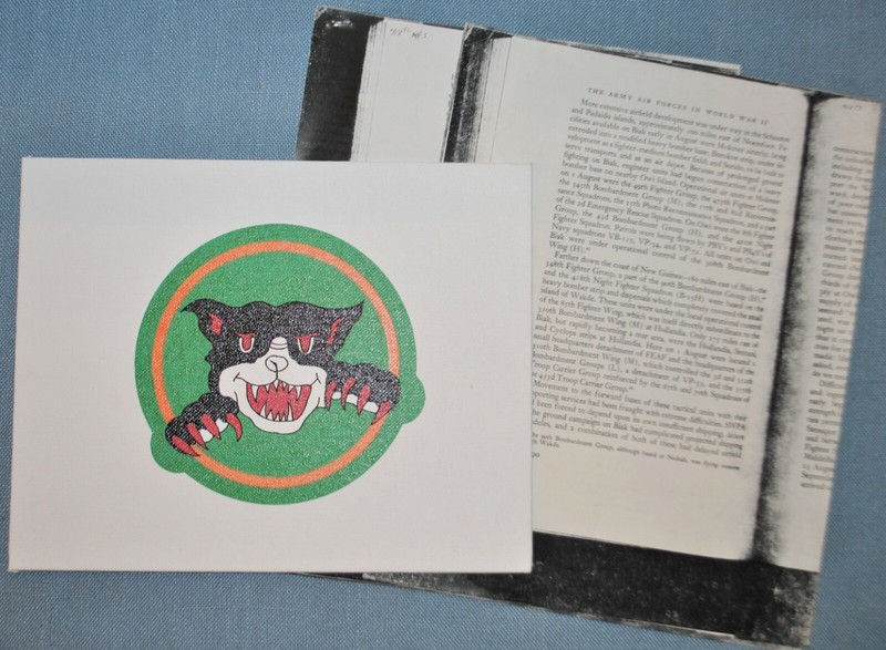 418th Night Fighter Squadron Insignia Artwork - Signed by Artist